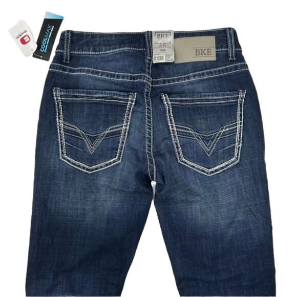NWT Buckle BKE Alec Straight Leg Slim Fit Low Rise Cotton Stretch Jeans 28R - Picture 9 of 15
